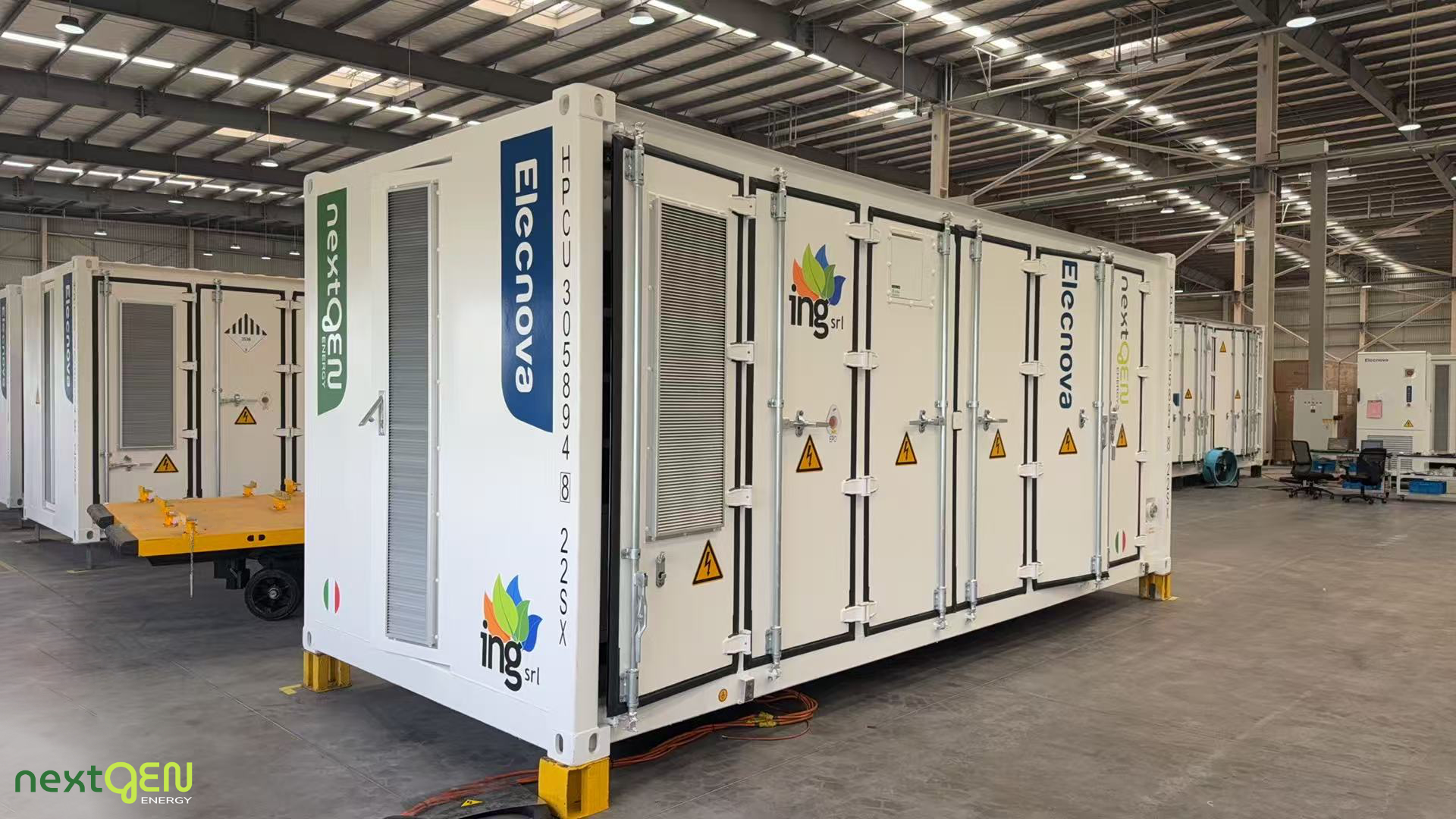 BESS industriale da 2,17 MWh per ING srl: superato il Factory Acceptance Test in Cina | NextGEN Energy